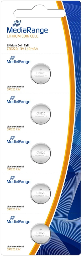 Ličio baterija CR1220 3V/5 vnt. MRBAT134 MEDIARANGE