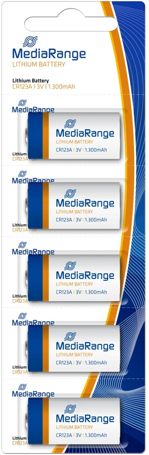 „MediaRange“ ličio baterija CR123A 3V/5 vnt. MRBAT150 MEDIARANGE