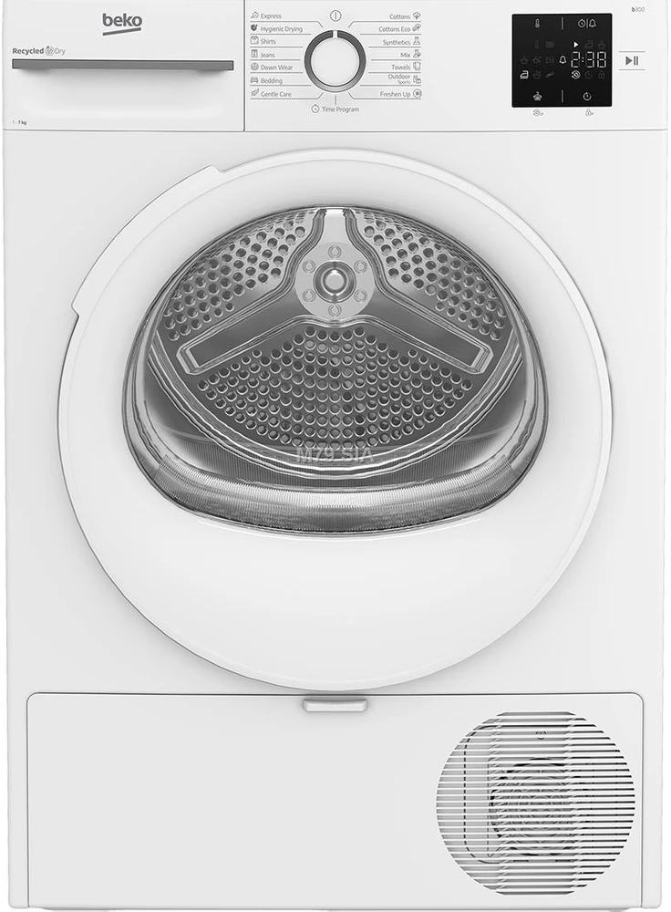 BEKO BM3T372E0W džiovyklė, 7kg, E energijos klasė, 54,5 cm pločio