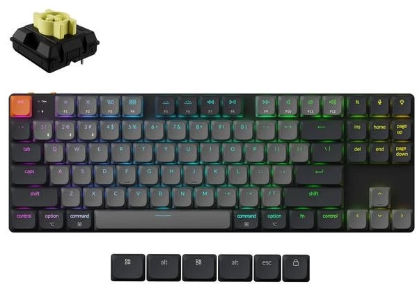 Keychron K1 QMK 80% belaidė mechaninė klaviatūra (K1X-B4)