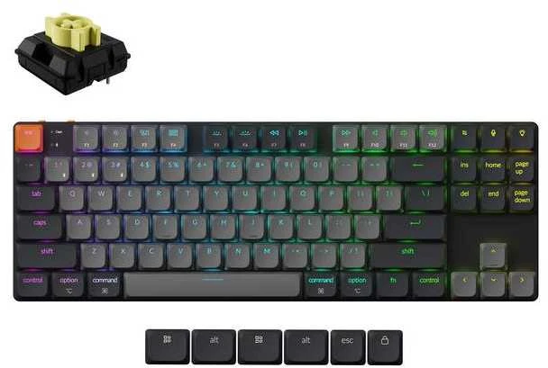 Belaidė klaviatūra K1 RGB/Juodas K1X-B4 KEYCHRON