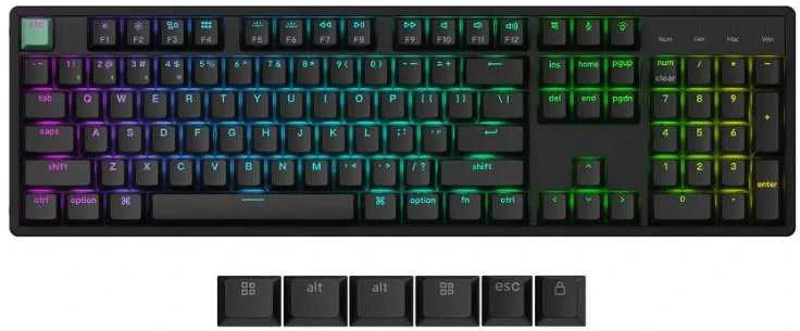 Klaviatūra Keychron k10 HE EN. juodas col.