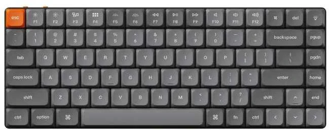 Žemo Profilio Klaviatūra Keychron K3 Max (Juoda) - Low Profile Gateron Raudona Switches (Nėra Hot-Swap)