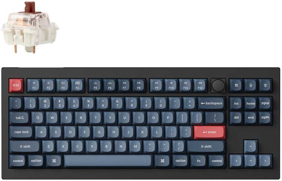 Keychron V3 Max 80% belaidė mechaninė klaviatūra (V3M-D3)