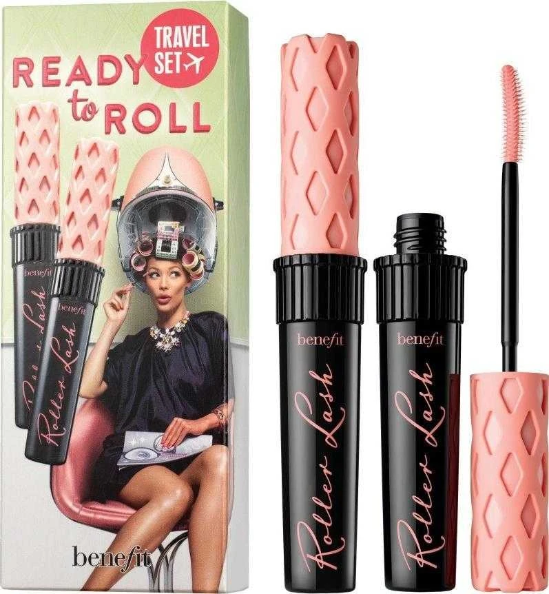 Benefit Ready To Roll Blakstienų tušas Duo Travel Set blakstienų tušų rinkinys, atspalvis: Juodas, 2 x 8,5g