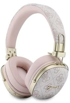 Ausinės Guess Bluetooth ENC Metal 4G Script Logo juodos spalvos