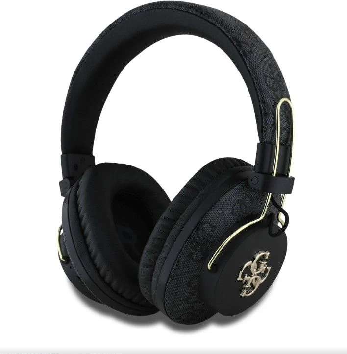 Guess PU 4G Metal Logo ENC belaidės ausinės juodos spalvos