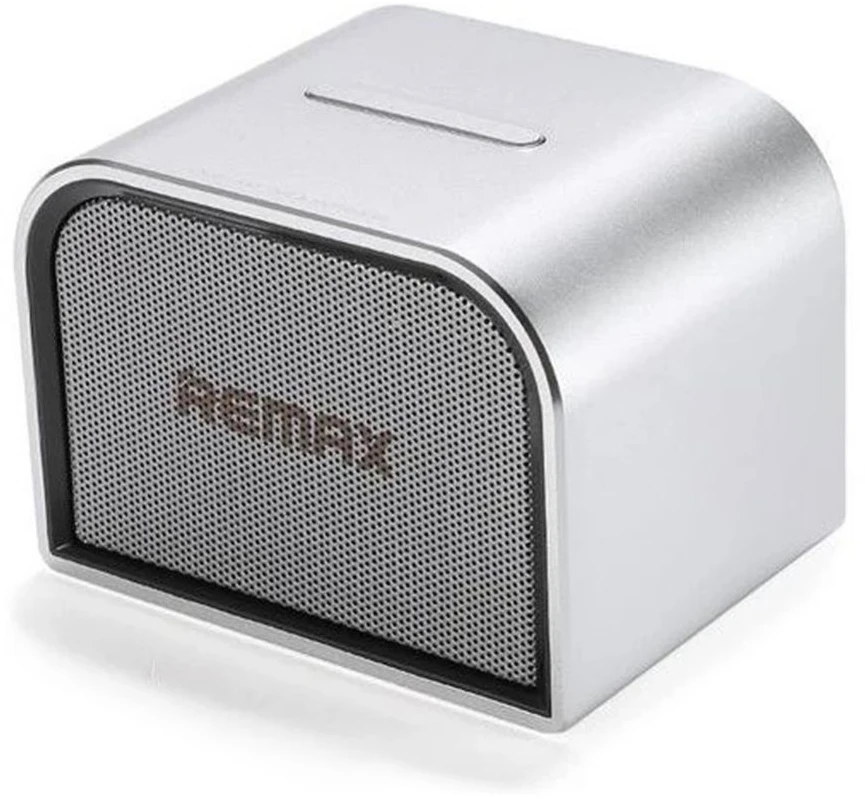 Remax RB-M8 mini Bluetooth 4.0 metalinė kompaktiška nešiojama muzikinė kolonėlė su 5W ir AUX 3.5mm, sidabrinė