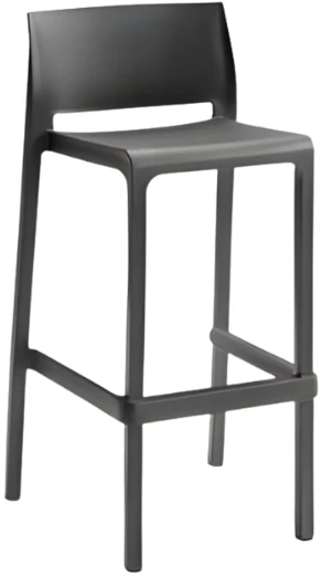 Home Decor Bica Garden bar chair Volga Stool 75 50x50x99cm pilka