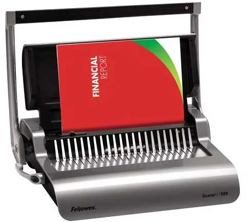 Plastikinių spiralių įrišėjas FELLOWES Quasar+ 500''