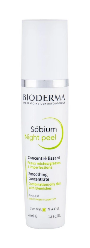 Odą lyginantis koncentratas riebiai ir mišriai odai Bioderma SEBIUM NIGHT PEEL, 40ml