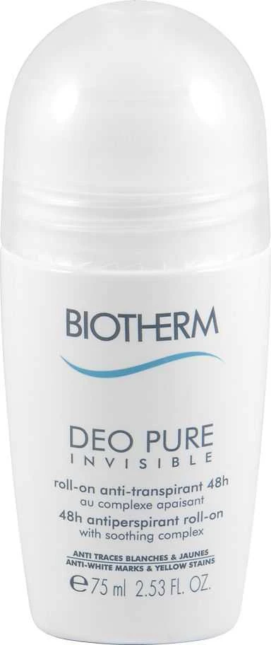 Biotherm Deo Pure Invisible 48H Roll-On rutulinis antiperspirantas moterims, 75 ml