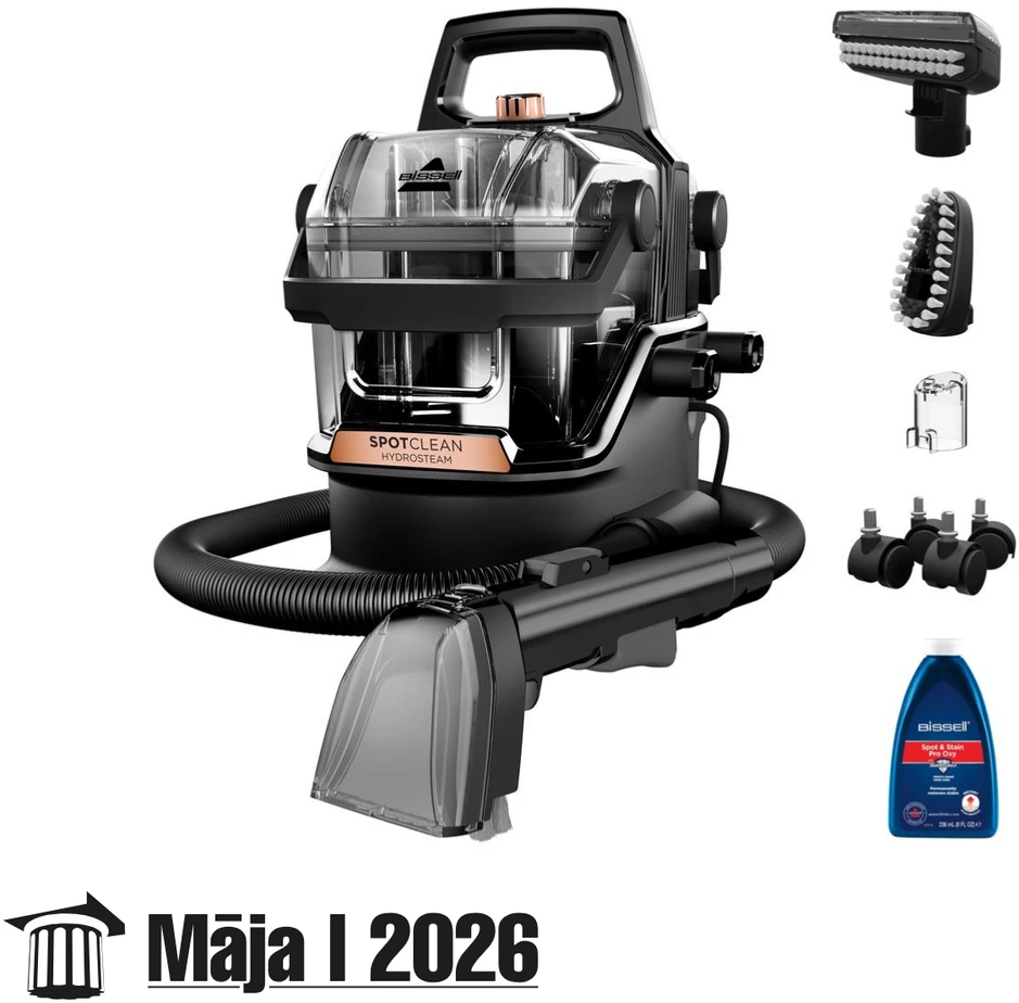 Kilimų ir baldų valymo įrenginys BISSELL SpotClean HydroSteam Pro, 1000W