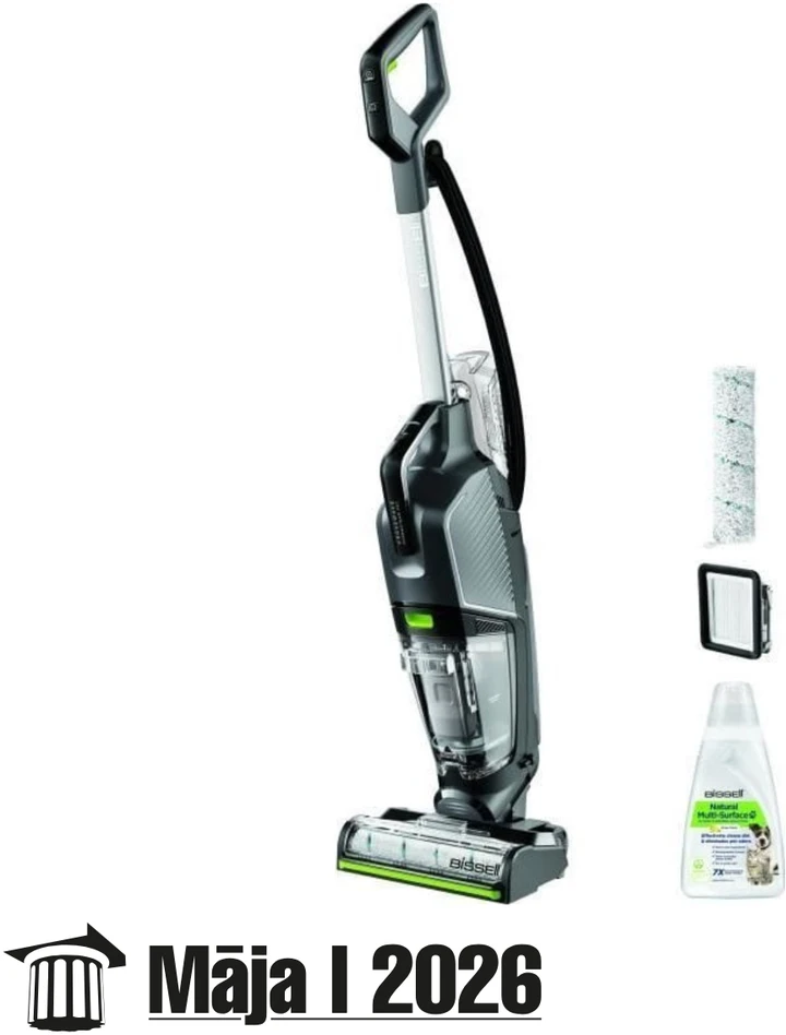 Plaunantis siurblys - šluota Bissell Crosswave HydroSteam Pet Select, su garų funkcija, 1100 W