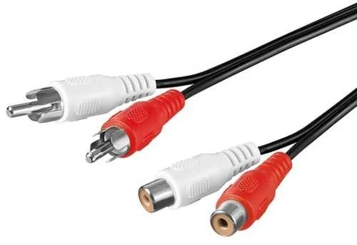 Oem Kabelis 2 x RCA kištukas - 2 x RCA lizdas 3 m