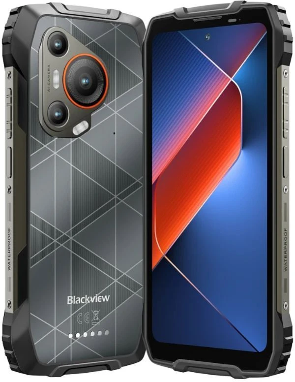 Blackview Rugged BL7000 Dvigubas 5G 6.78" FHD+IPS 1080x2460 8Gb+256Gb MT6835V Aštuonių branduolių 2.4GHz kamera Priekinė 32MP Galinė 50+20MP Naktinio matymo NFC Pirštinių režimas DI 7500mAh Be įkrovimo Android 15 Juodas