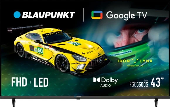 Televizorius Blaupunkt 43FGC5500S | 43 | Smart TV | Google TV | Juodas