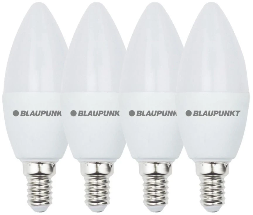Blaupunkt LED Lamp E14, 4pcs | 6.8 W | Natural Baltas