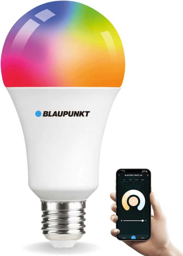 Blaupunkt LED lemputė E27 9W Smart WIFI 3000K-6500K daugiaspalvė