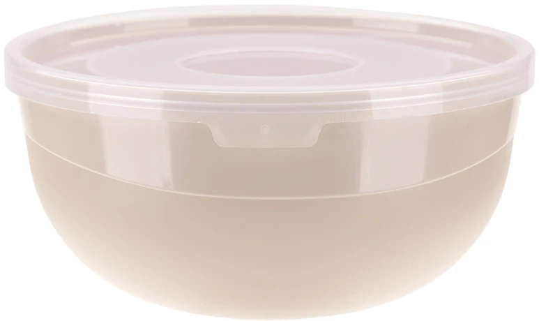 EXCELLENT HOUSWARE Miska su dangteliu 0 7 L smėlio spalva 14 x 14 x 7 91311 RAVI Decor 91311 BEIGE