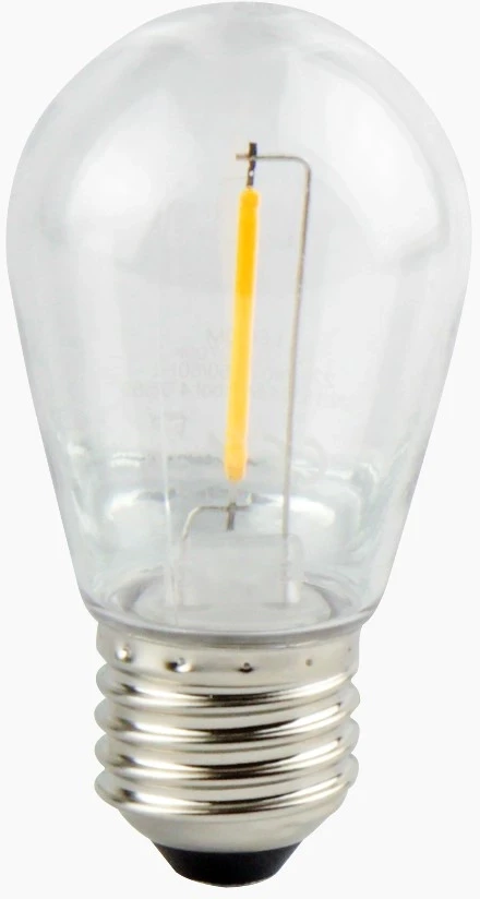 Led Line Lemputė E27 230V ST45 1W, FILAMENT, šiltai balta 2700K, 50lm, plastikinė