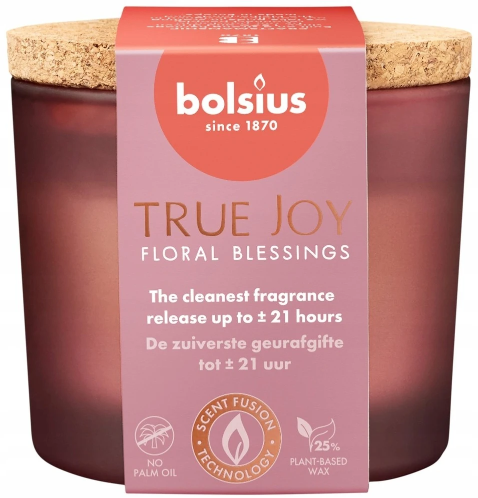Žvakė, aromatinė Bolsius TRUE JOY Floral Blessings, 21 h