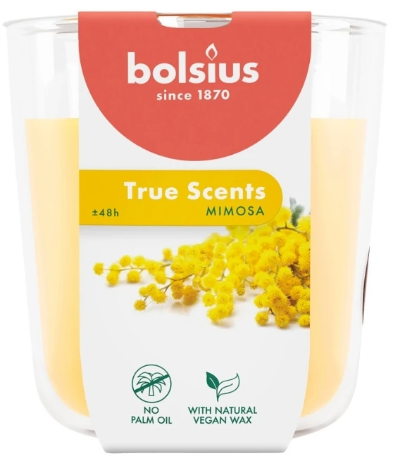Bolsius „True Scents“ kvapioji žvakė 97 x 85 mm, „Mimosa“
