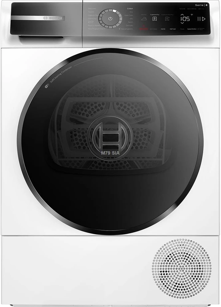 Bosch WQB246DASN Serija 8, Džiovyklė su šilumos siurbliu, 9kg