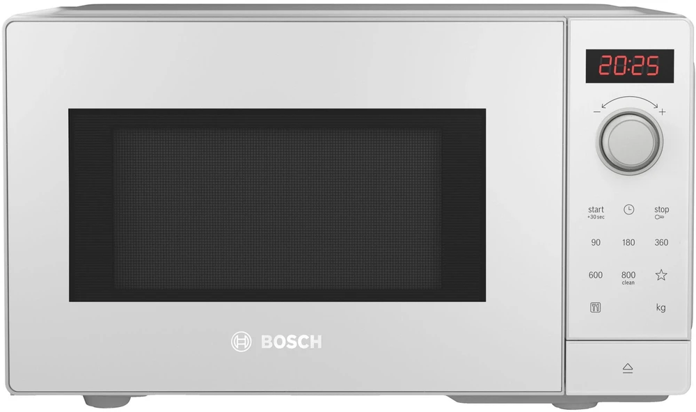 Bosch FFL023MW0 Serija 2, Laisvai statoma mikrobangų krosnelė, 44 x 26 cm, Balta