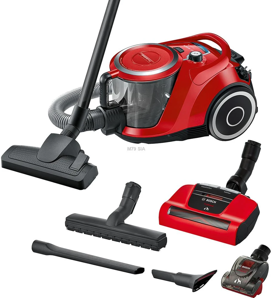 Bosch BGS41PET1 Serija 6, Dulkių siurblys be maišelio, ProAnimal, Raudona
