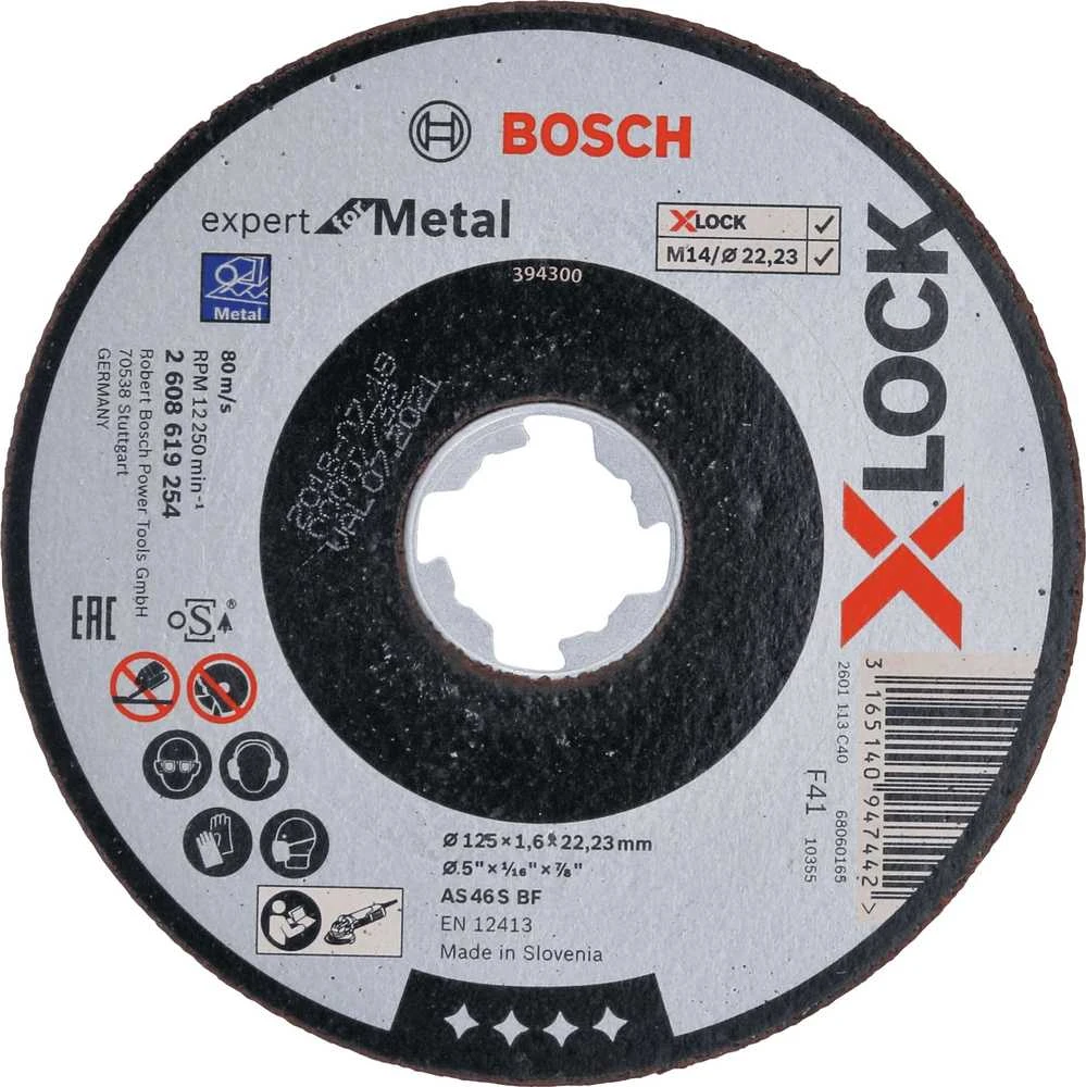 Bosch X-LOCK Expert for Metal 125 × 1,6 × 22,23 mm