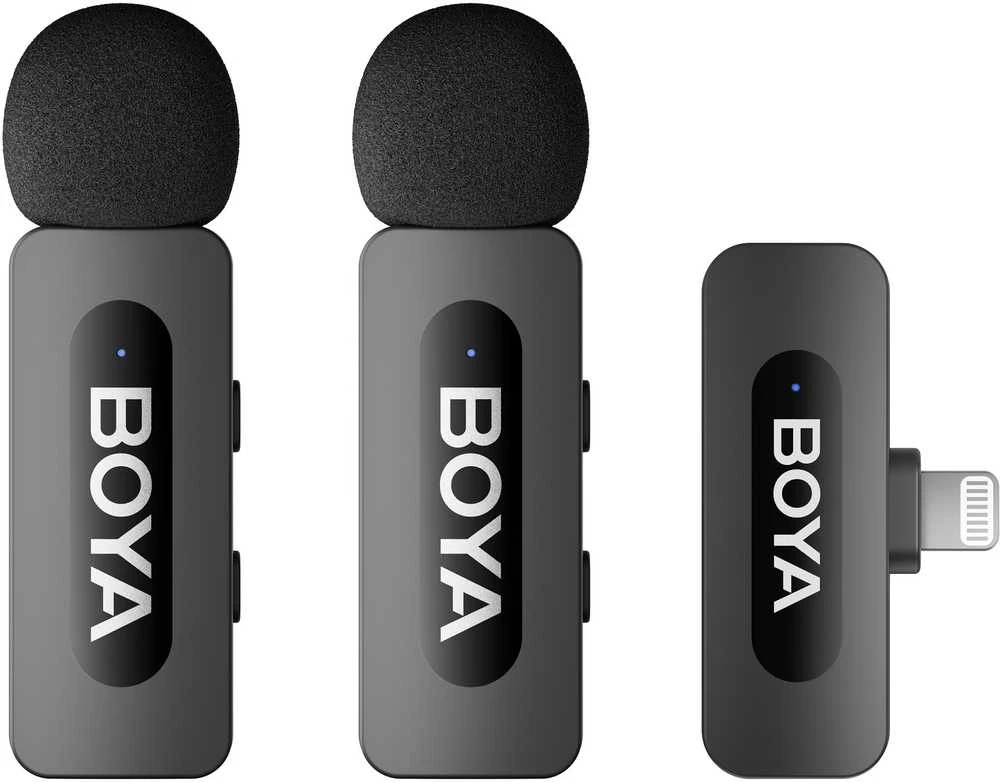 Boya BY-V2 belaidis mikrofonas Lightning