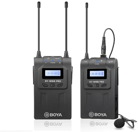 „Boya UHF Dual Lavalier“ belaidis mikrofonas BY-WM8 Pro-K1