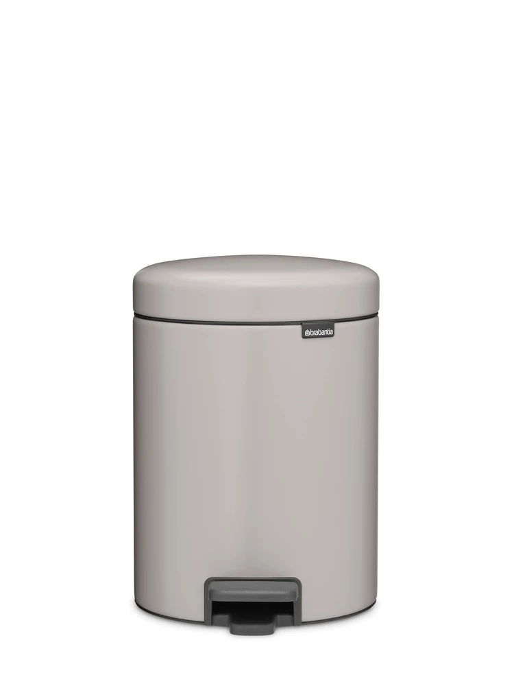 BRABANTIA atkritumu tvertne ar pedāli NewIcon 5 l Soft Pilkas