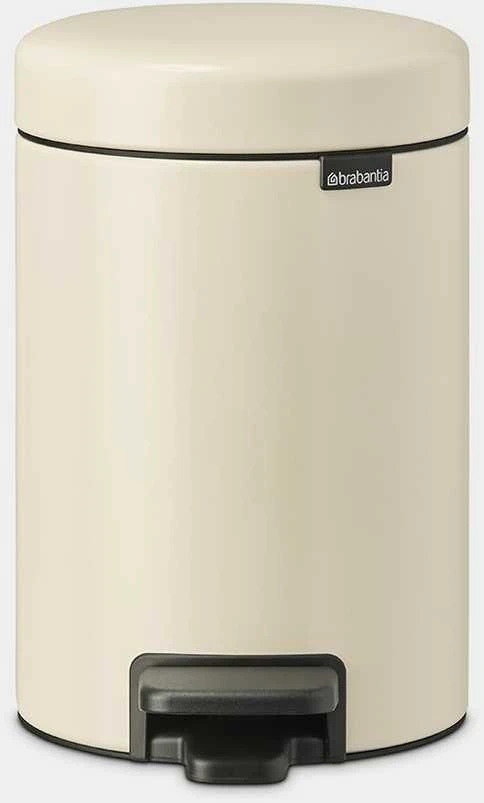 Brabantia Šiukšlių dėžė su pedalu „NewIcon“, 3 l, švelnios smėlio spalvos