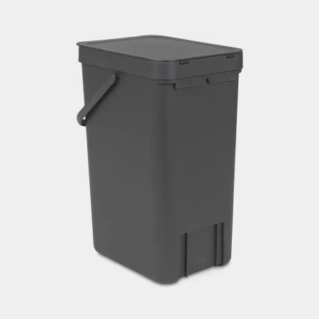 Brabantia „Sort & Go“ šiukšliadėžė, 16 l, tamsiai pilka