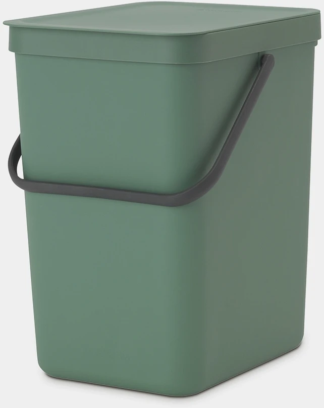 Brabantia „Sorti & Go“ konteineris, 25 l, eglės žalios spalvos