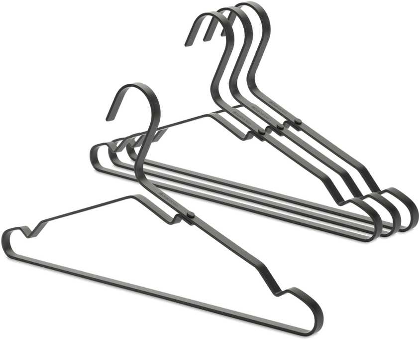 Brabantia Aluminiowy wieszak na ubrania juodas 118647