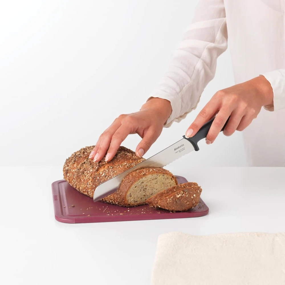 BRABANTIA Tasty+ duonos peilis, 20 cm, tamsiai pilkas