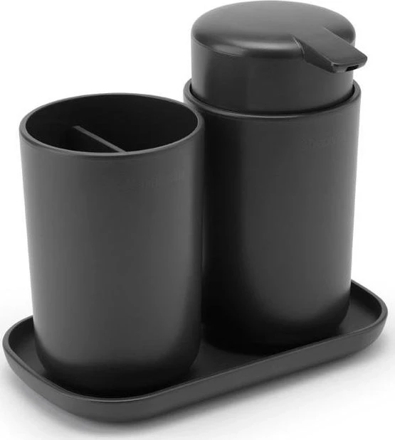 Brabantia Vonios kamb. rink. ReNew 3vnt. - Dark Pilkas