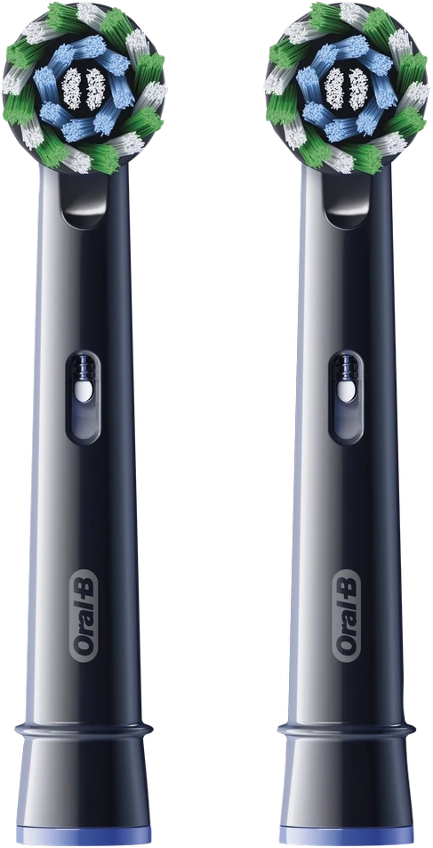 Dantų šepetėlio galvutės Oral-B EB50-2 Cross Action Pro, juodos spalvos, 2 vnt.