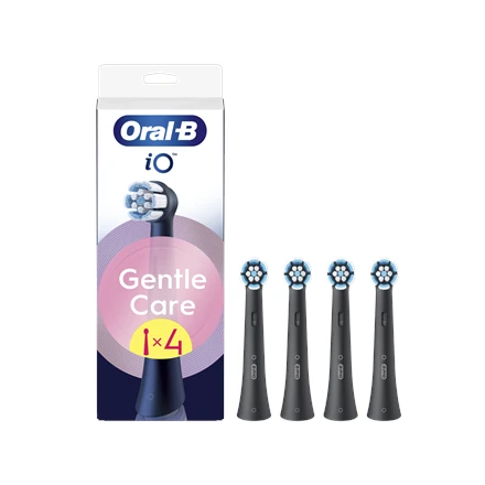 Dantų šepetėlis Braun SB-4 Oral-B iO Gentle Care Juodas keičiamos dantų šepetėlio galvutės 4 vnt.
