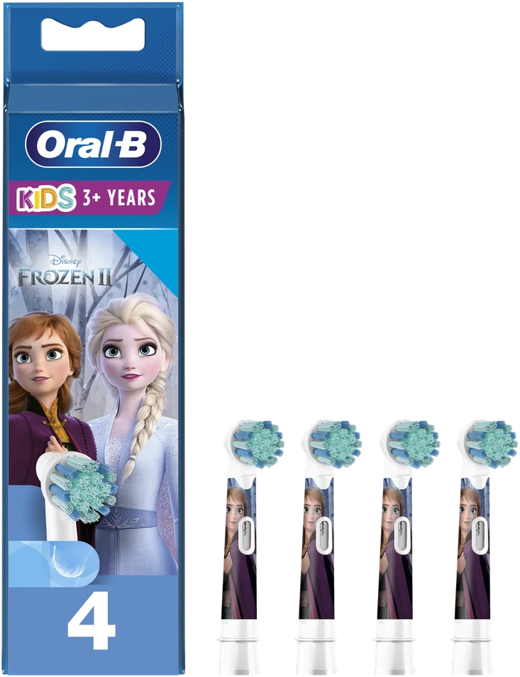 Dantų šepetėlio antgaliai ORAL-B BRAUN Frozen II, 4 vnt.