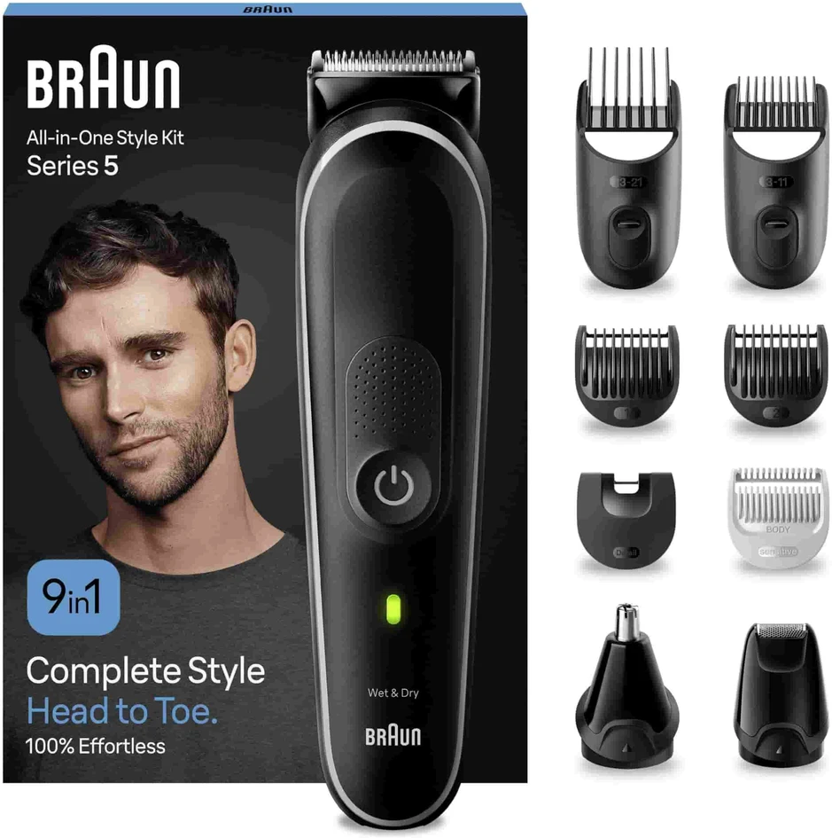 Barzdaskutė Braun Braun MGK5411, Juodas, Mėlyna, 1 mm, 2.1 cm, Universal, 3 year(s), Baterija