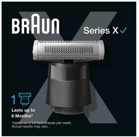 Braun Series X XT20 pakaitinė ašmenų galvutė, 1 galvutė, juoda