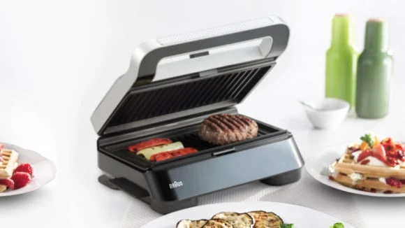 Sumuštinių keptuvas Braun SnackMaker 5 SM5038 Sidabrinis universal cooker, 800 W - sidabrinis/juodas