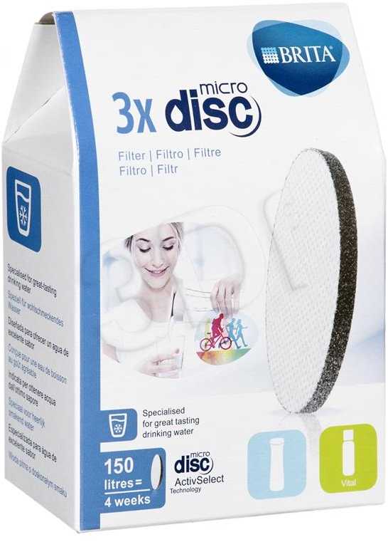 Vandens filtro kasetės BRITA MicroDisc 3 vnt. 1022260