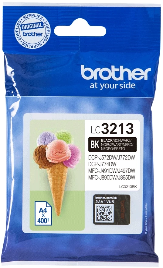 BROTHER LC3213BK didelės talpos Juodas rašalo kasetė - 400 puslapių