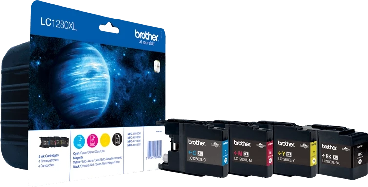 Rašalo kasetė Brother LC1280XLVALBP CMYK
