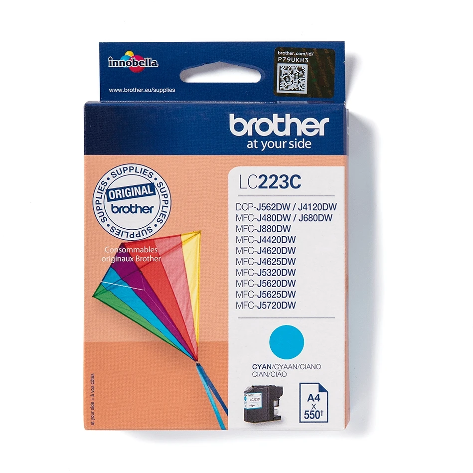 Brother LC-223C | Rašalo kasetė | Žydra spalva